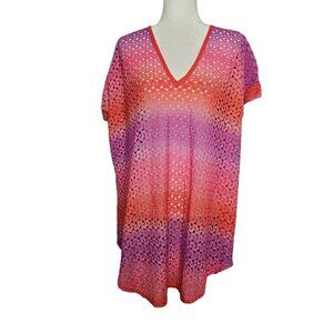 Elif by Jordan Taylor Pink and Purple Swim Coverup